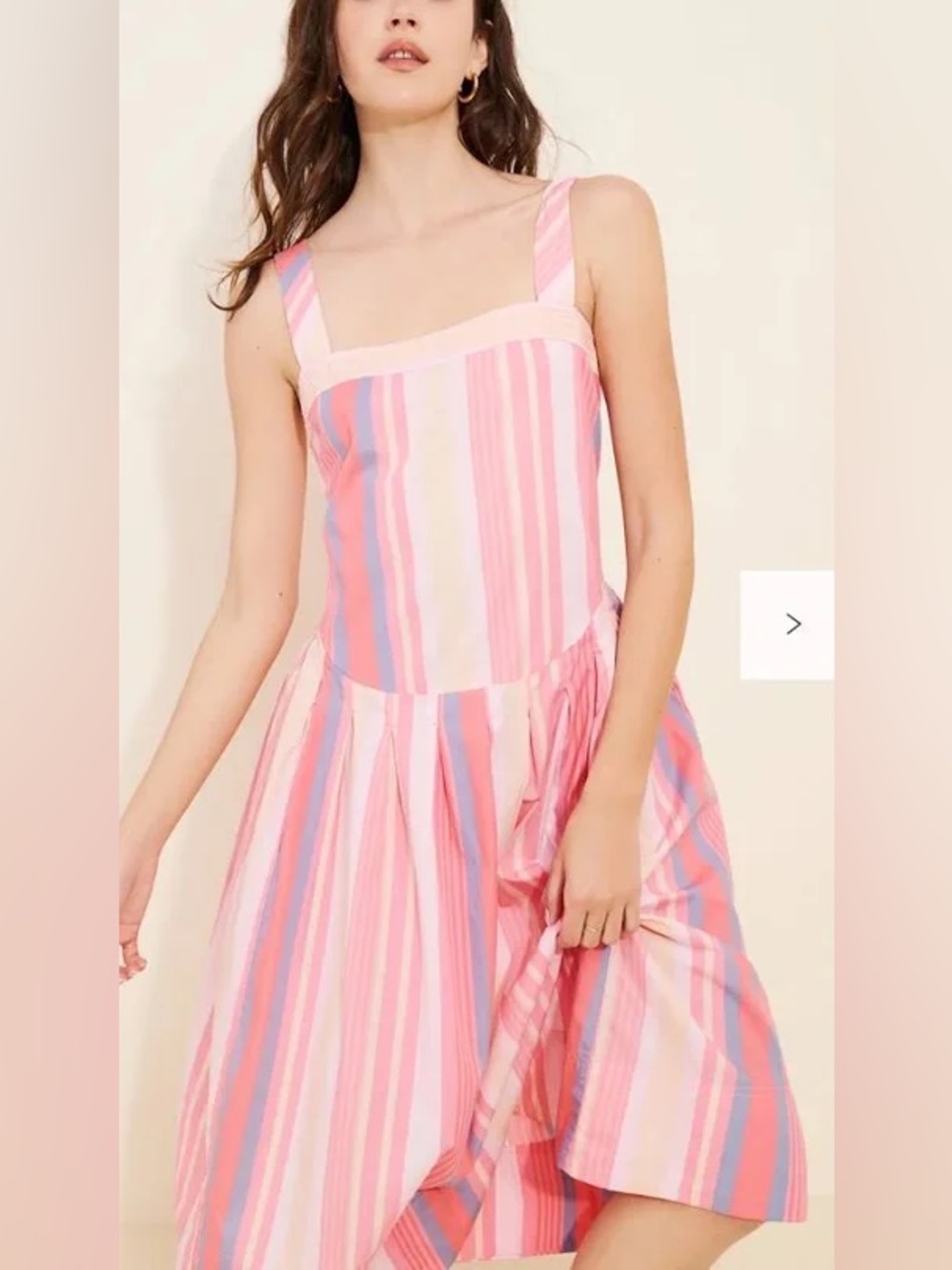 Primavera Stripe Midi Dress